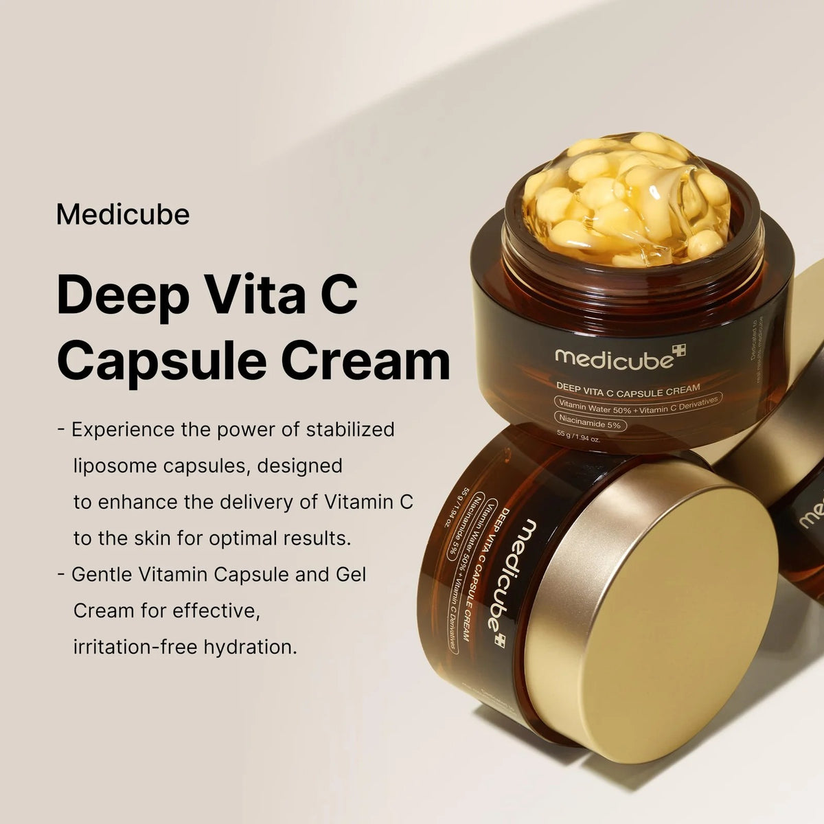 Lightweight vitamin c facial moisturizer cream texture