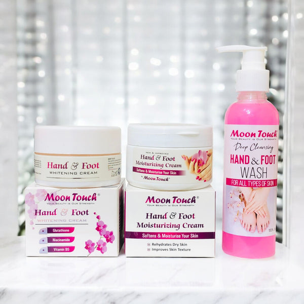 3-in-1 Hand & Foot Care Deal – Brightening Cream, Moisturizer & Cleansing Wash