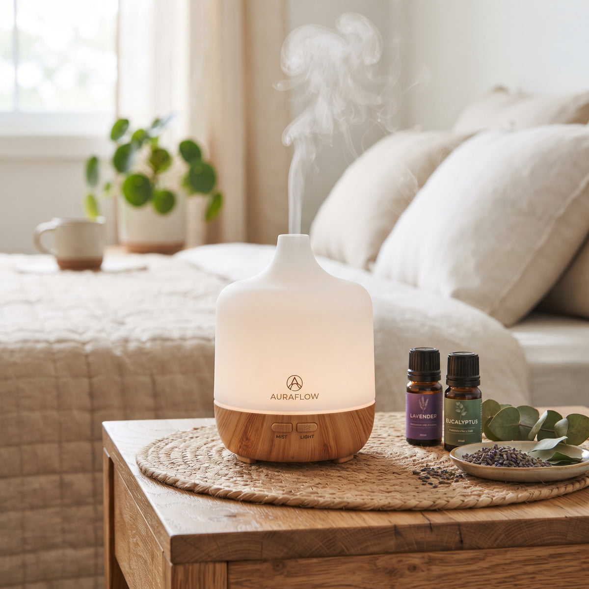 Modern Matte Ceramic Essential Oil Diffuser & Humidifier