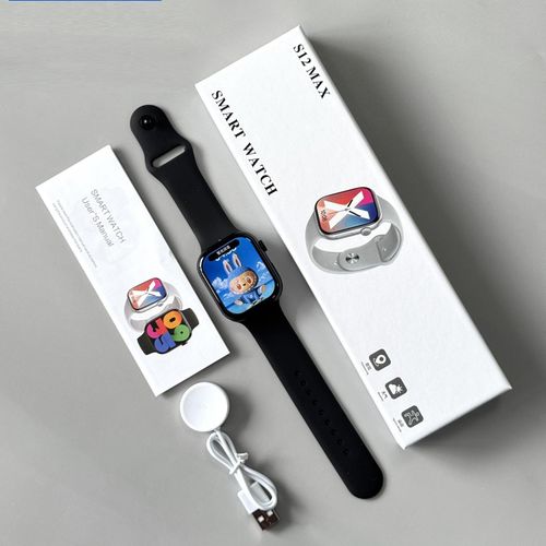 S12 Max Smart Watch – 1.85" Full Touch HD Display, Bluetooth Calling, Health & Fitness Tracker for Android & iOS