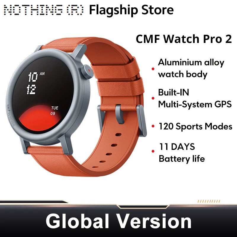 Orange Color AMOLED Smart Watch With GPS – Bluetooth Calls & 11-Day Battery