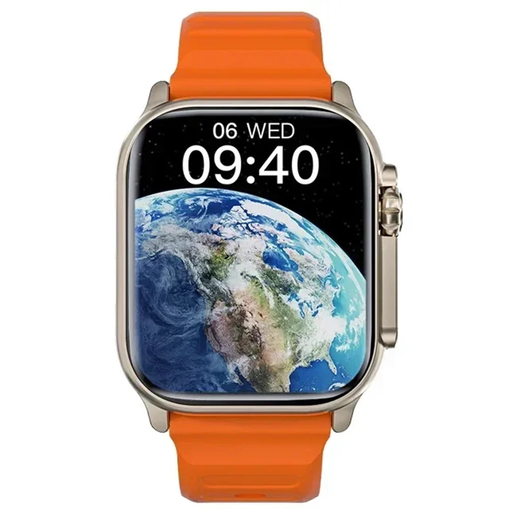 Orange Color Bluetooth Smart Watch With Call Alerts & Fitness Tracking
