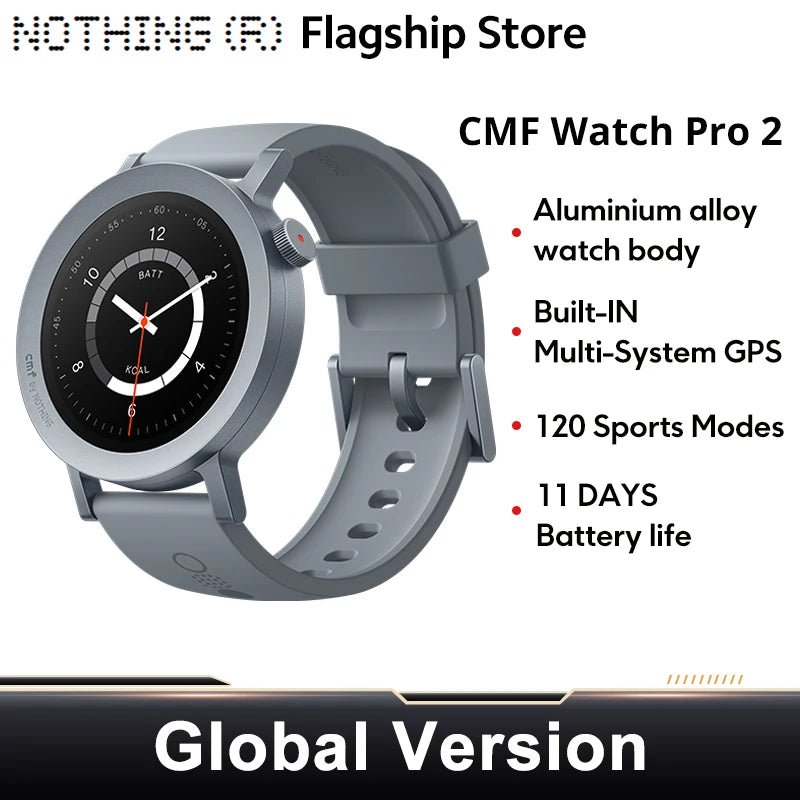 Light Grey Color AMOLED Smart Watch With GPS – Bluetooth Calls & 11-Day Battery