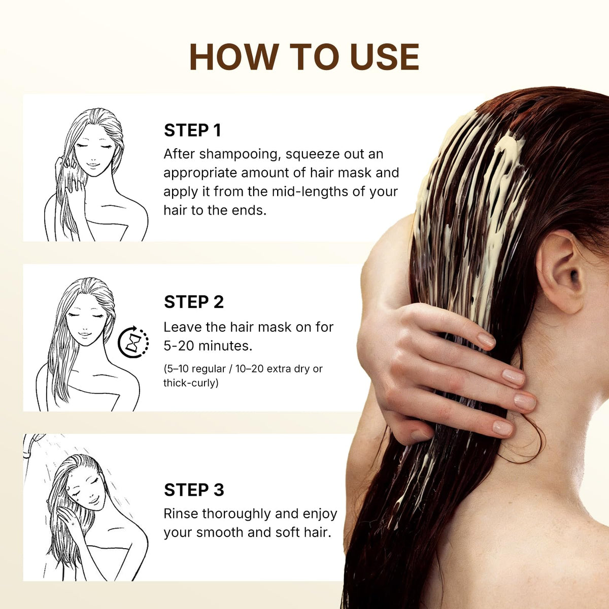 Karseell collagen hair mask 300ml jar packaging how to use